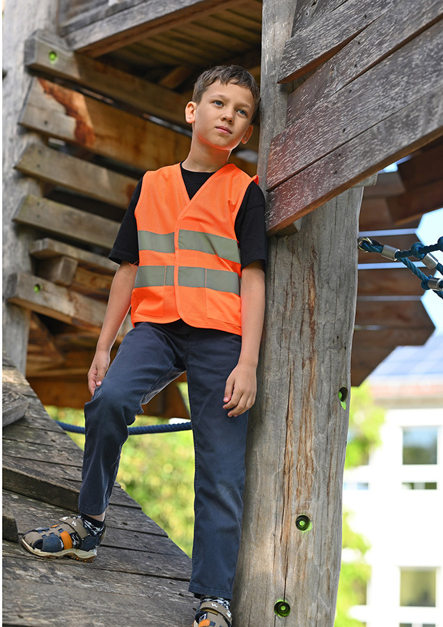 Kinder Mesh Warnweste „Korfu“
