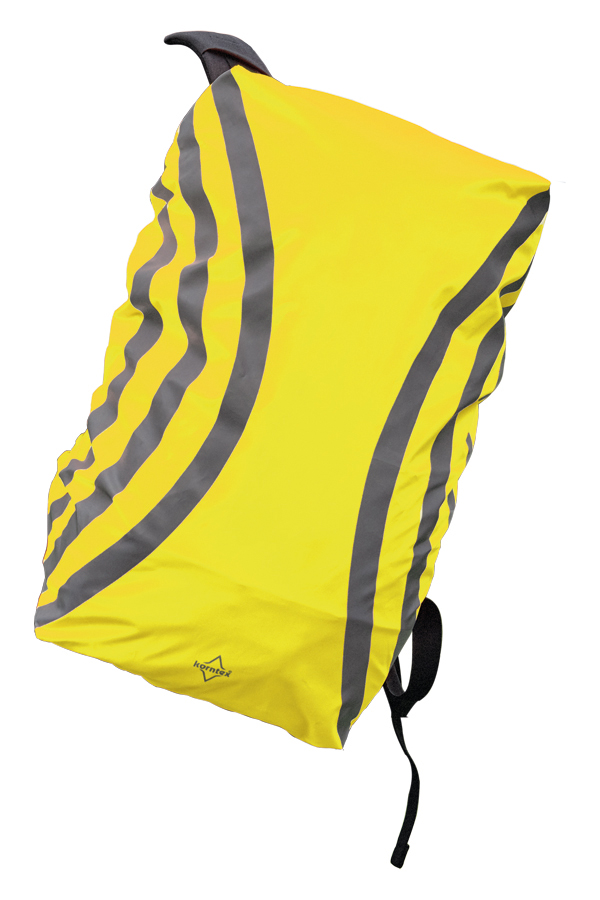 RH200G Rucksackhülle in Gelb von Korntex – reflektierendes Cover für bessere Sichtbarkeit