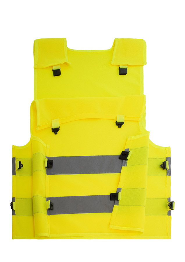 Kinder Warnponcho mit Anti-Strangulations-System „Koge”