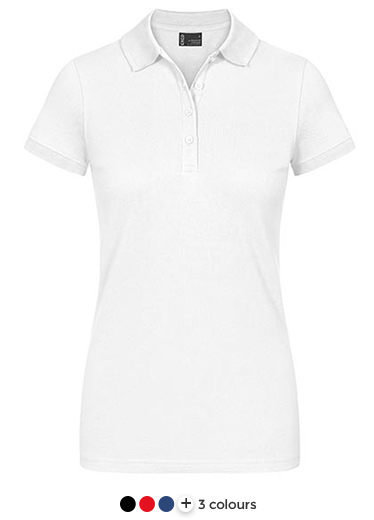 Polohemd, weißes Polo, kurzarm, Halskragen Polo, Stoff-Polo