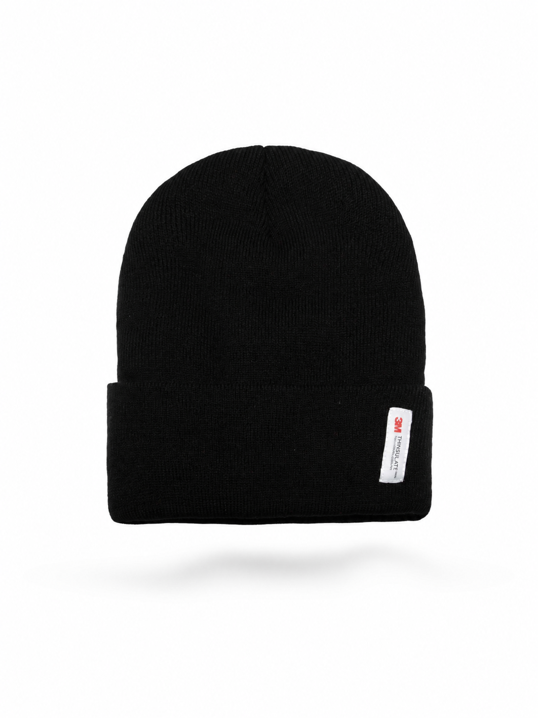 Mütze, Strickmütze, Schwarz, Dubbelkupfer?, Foldover Mütze