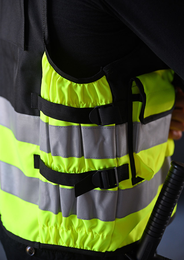 Tactical Warnweste „Stammheim” - Elastischer Bund und 360° Sichtbarkeit