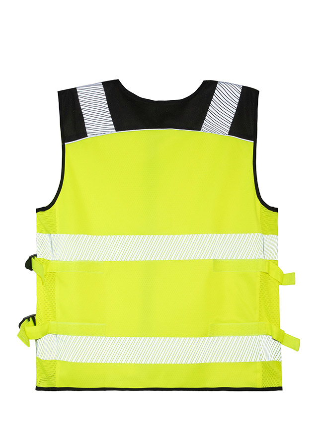 Hi-Vis Mesh Warnweste “Naxos” – Designed für Motorradfahrer - Signal Gelb