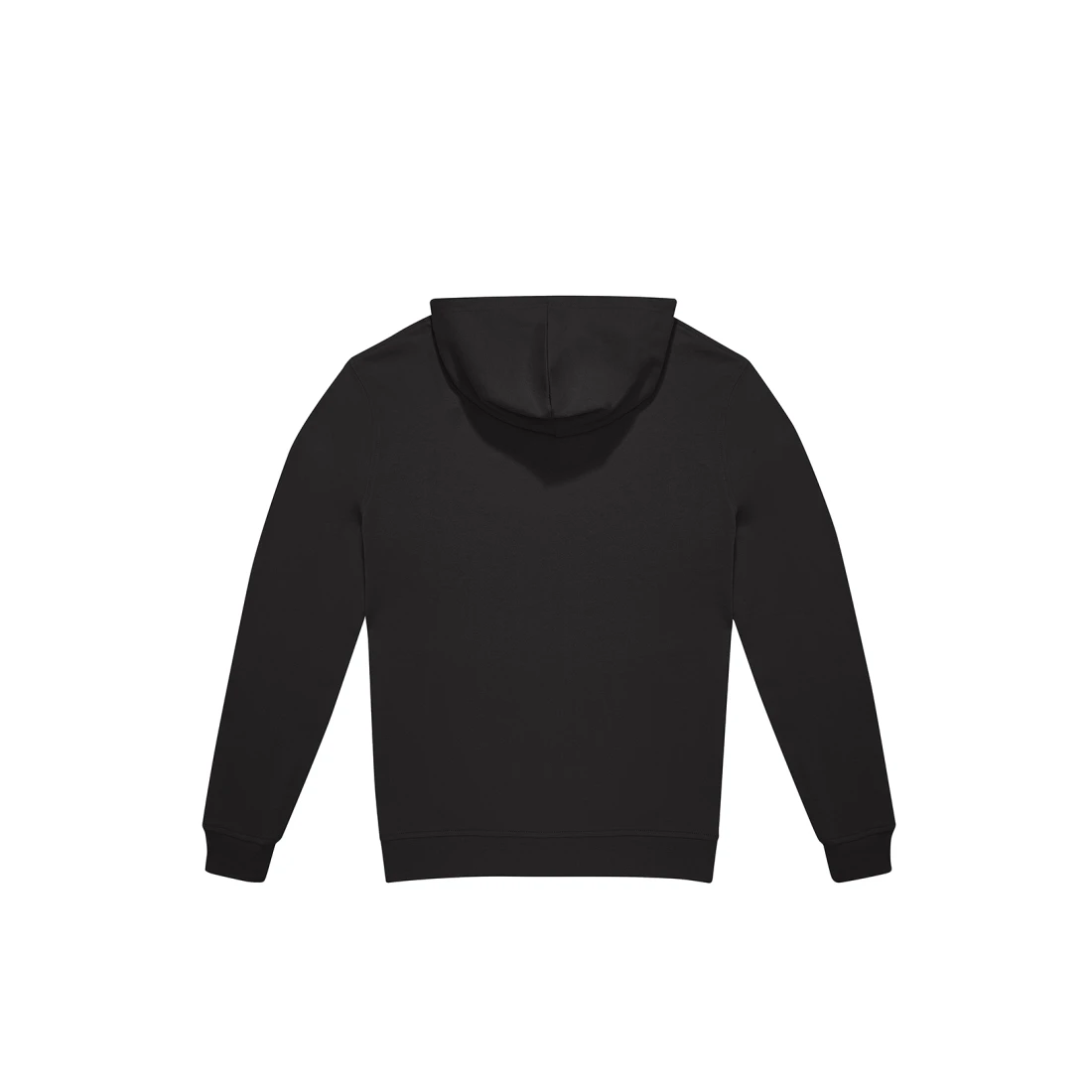Kapuzenpullover, Schwarz, Langarm, Bündchen