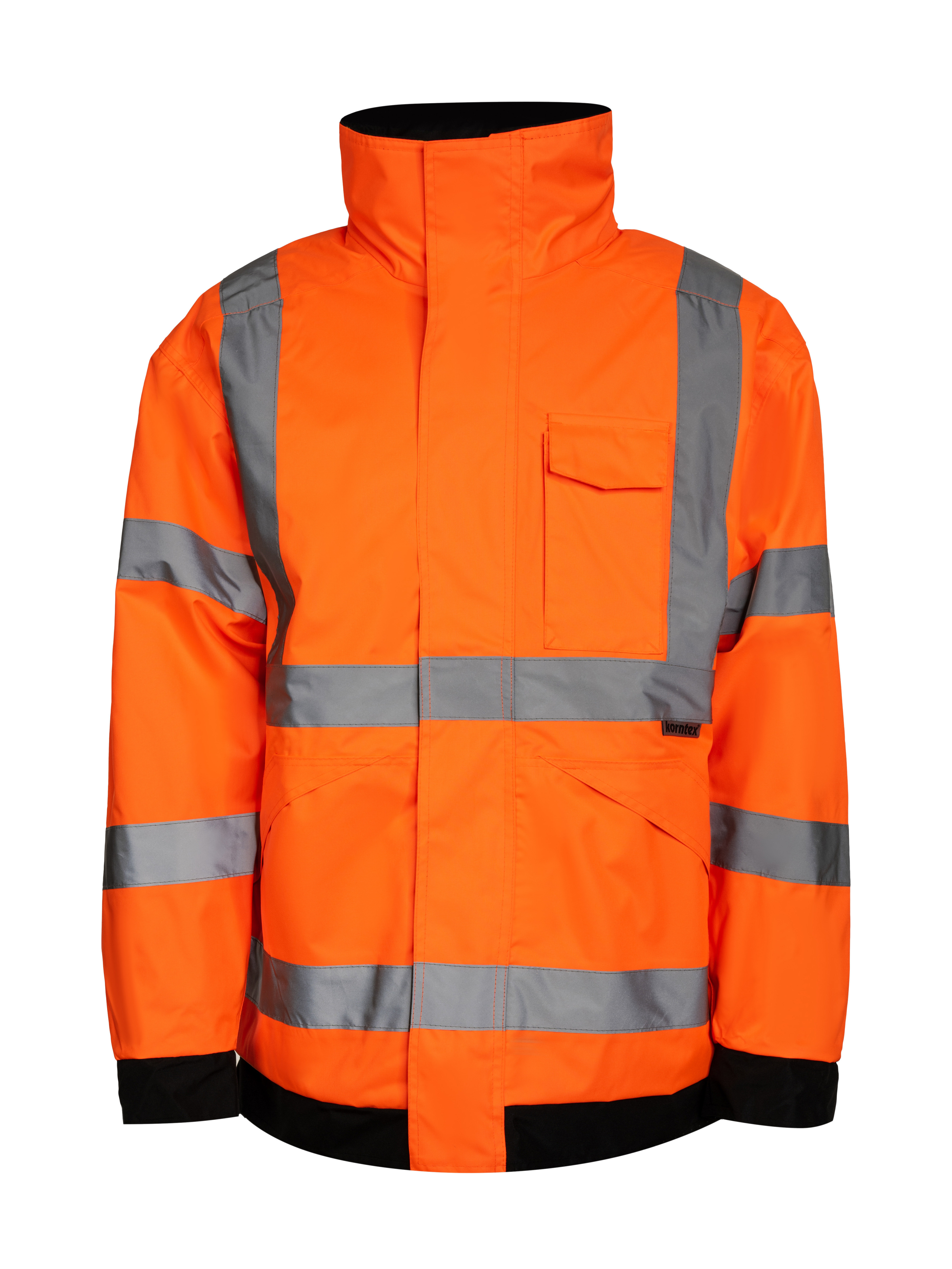 Warnweste, Hohe Sichtbarkeit, Reflexstreifen, Hochsichtbar, Jacke with reflective bands