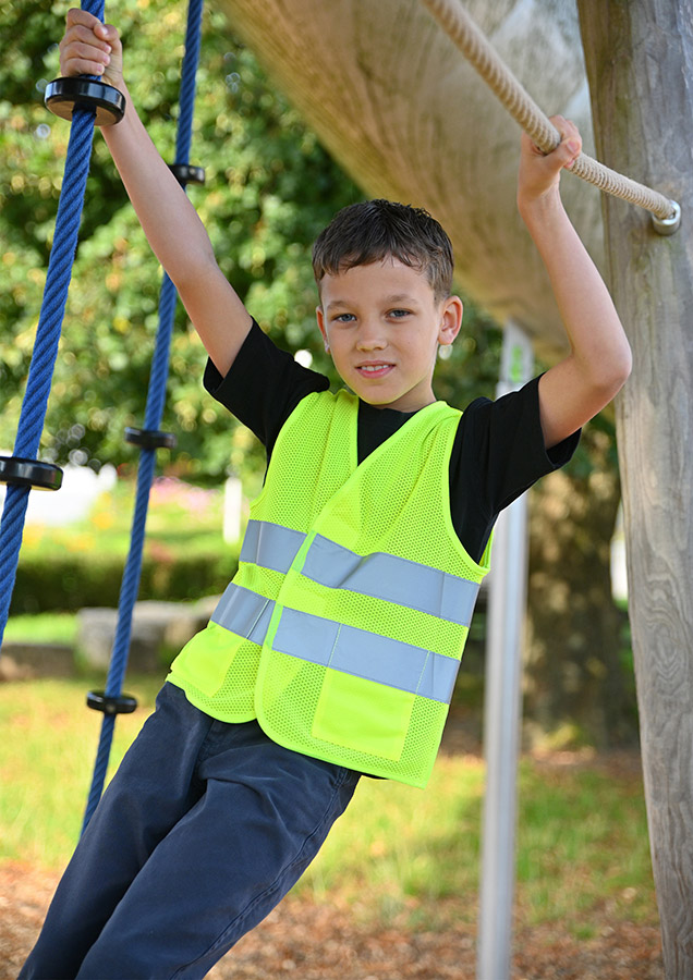 Kinder Mesh Warnweste „Korfu“