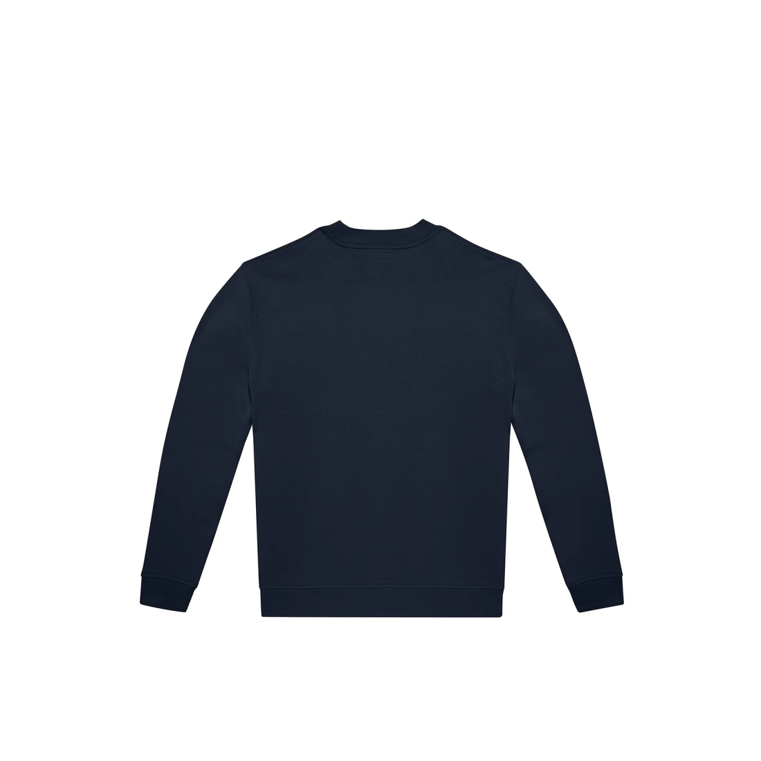 Sweatshirt, Langarmshirt, Rundhalsausschnitt, Dunkelblau, Einfarbig